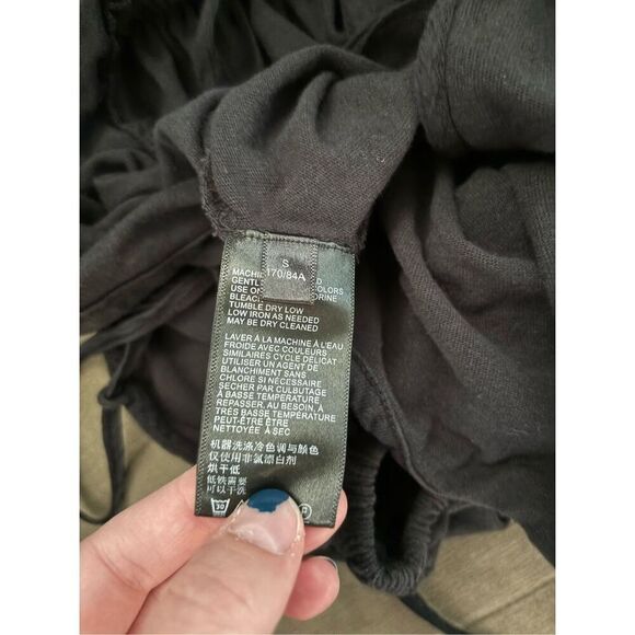 Urban Outfitters Black Rosaleen Strappy Tie Open Back Peplum Top SZ Small - Picture 5 of 9